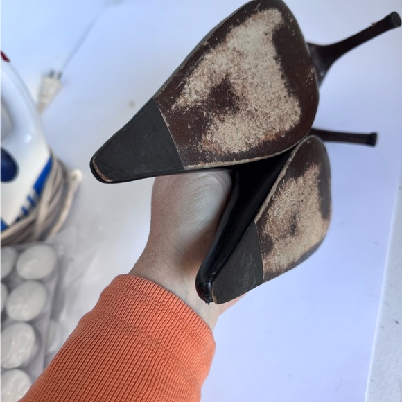 Stuart weitzman black leather heels size 9.5 - Picture 9 of 13